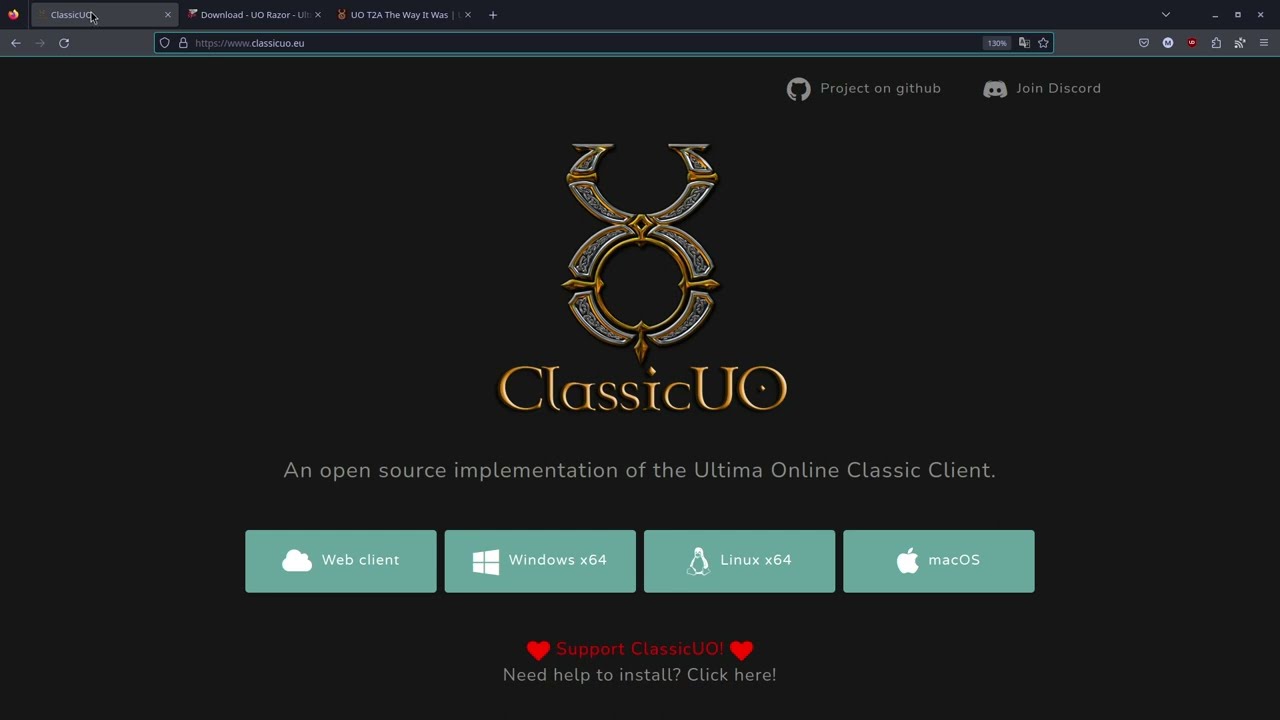 How to install Ultima Online in Linux