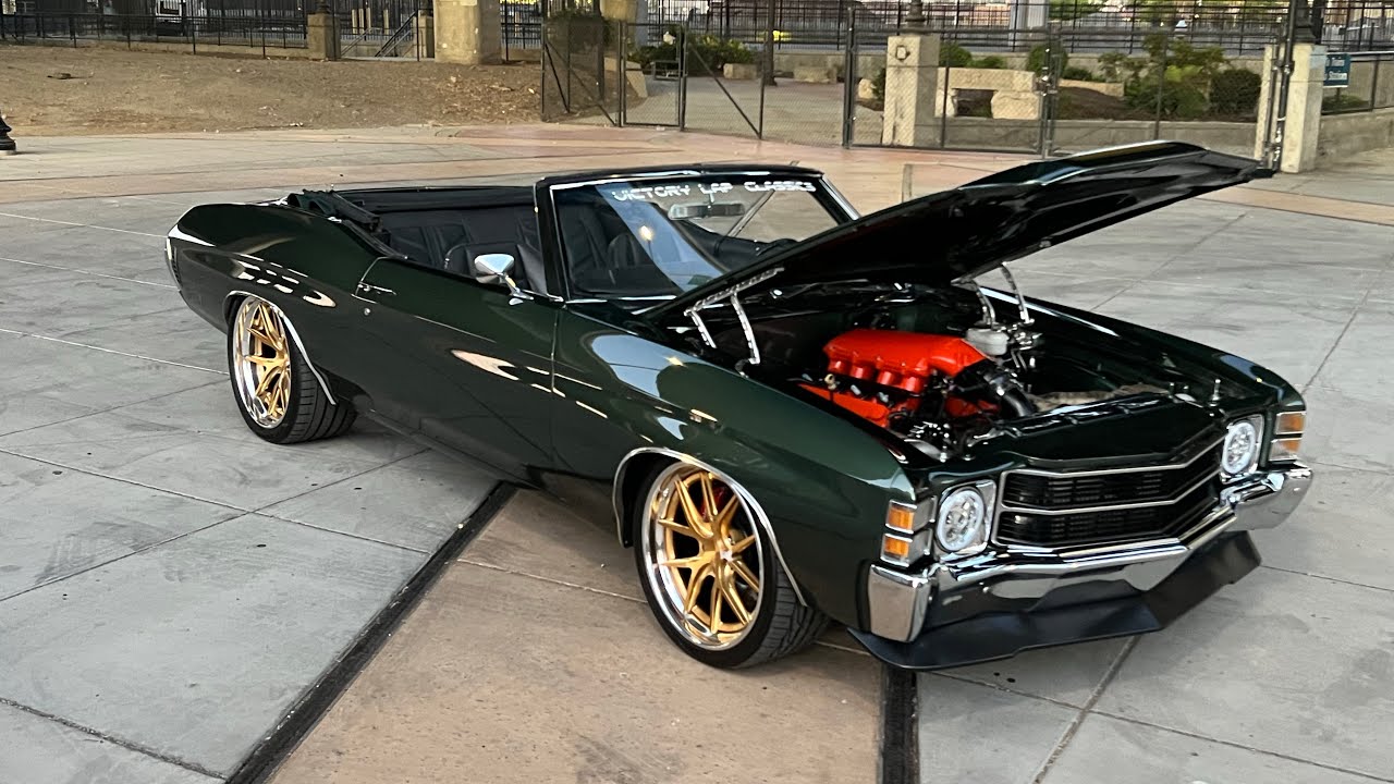 FOR SALE 1971 Twin Turbo LS3 Convertible Chevelle Restomod. CALL 9168567931   VICTORYLAPCLASSICS.NET