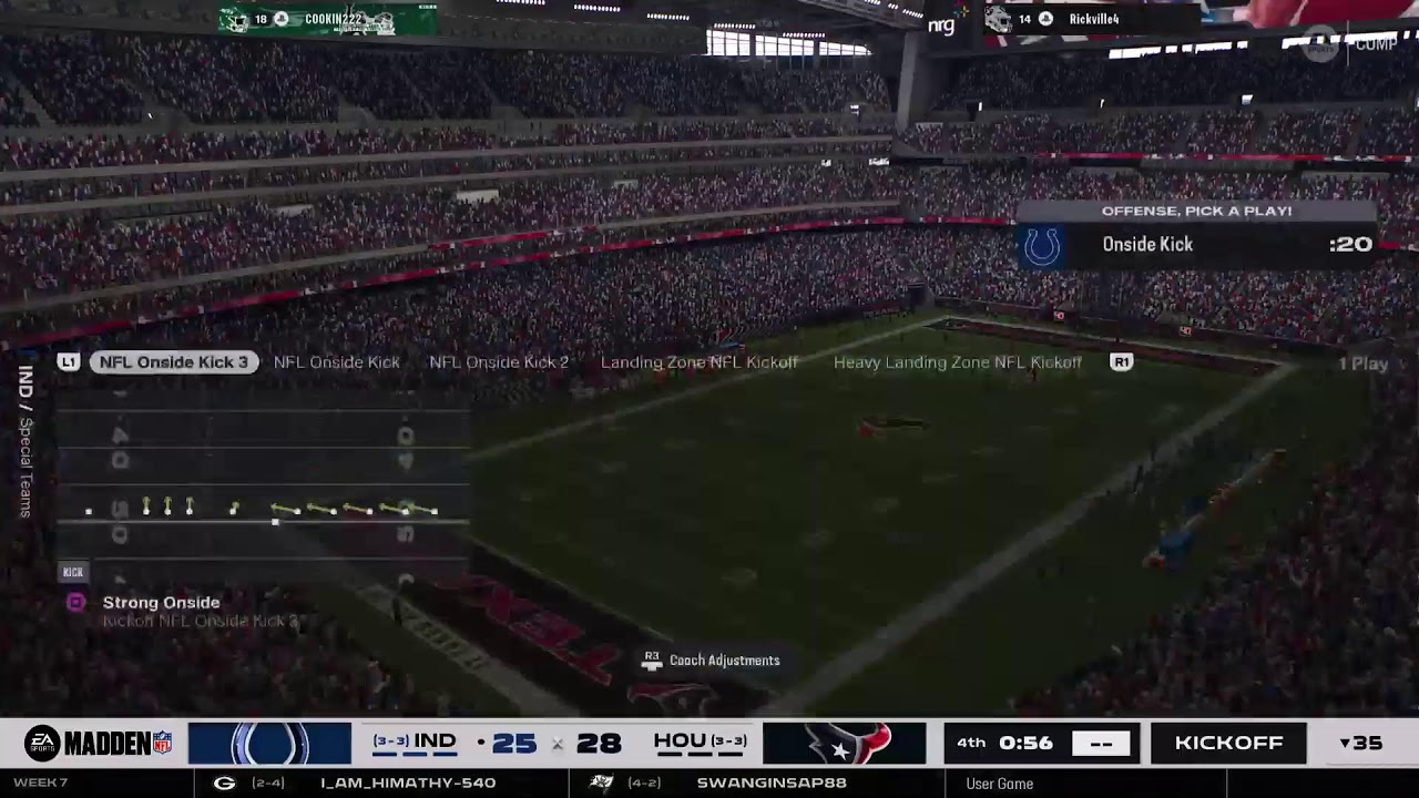 UNC Madden league 26 COLTS vs Texans