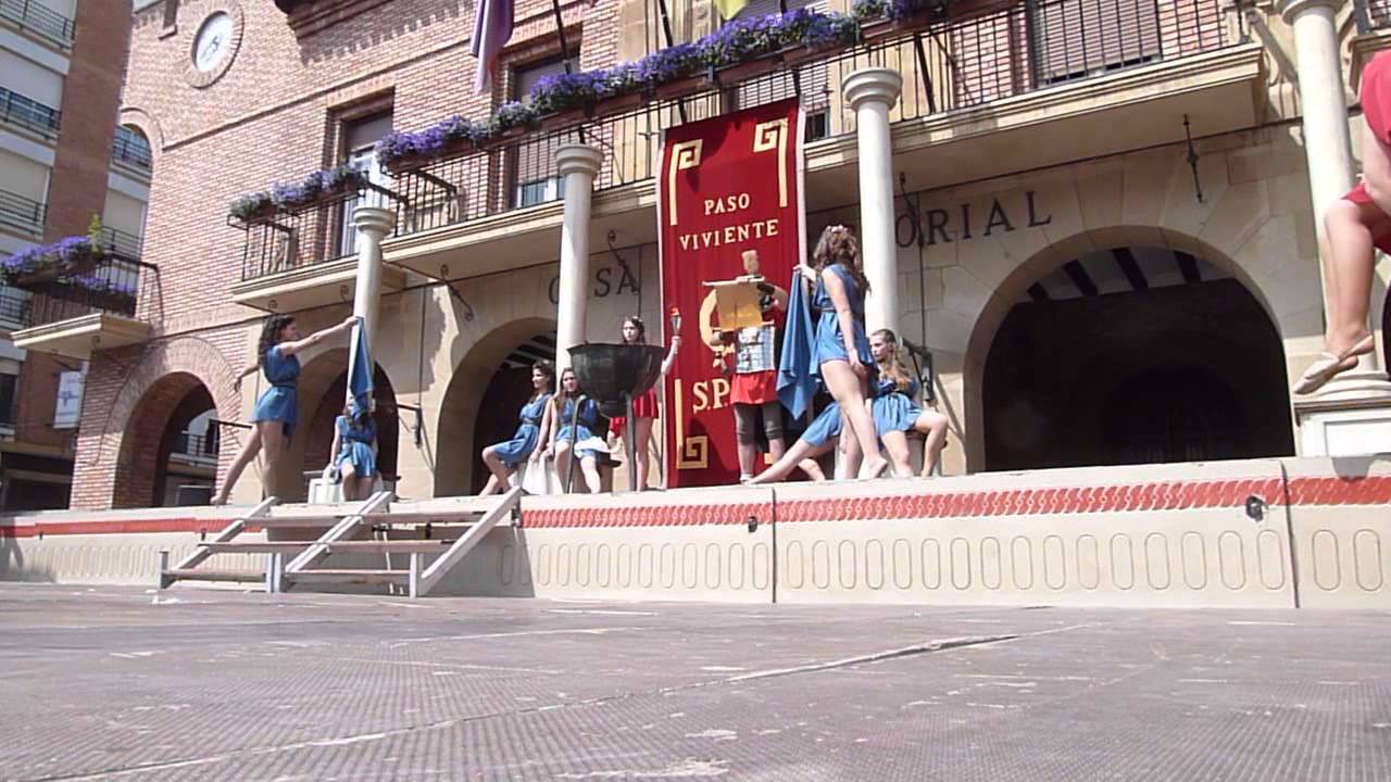 Calahorra - La Noticia Canal - Mercaforum 2014 - Inauguración Paso Viviente