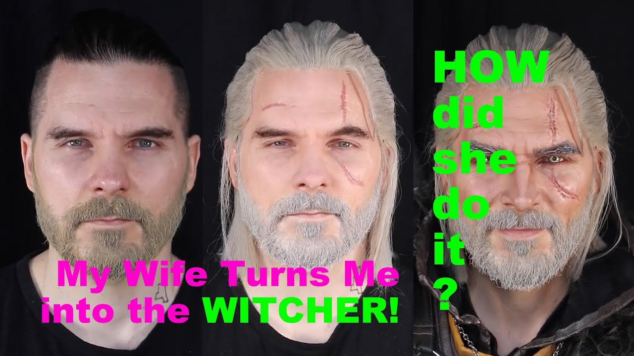 😳 My Wife Turns me into the WITCHER in 1 minute 
