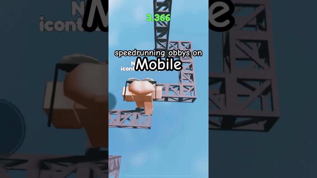Speedrunning obbys on mobile pt 2#roblox #obby #viral