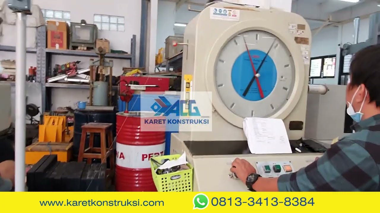 Pengujian Rubber Bearing Pads Jembatan