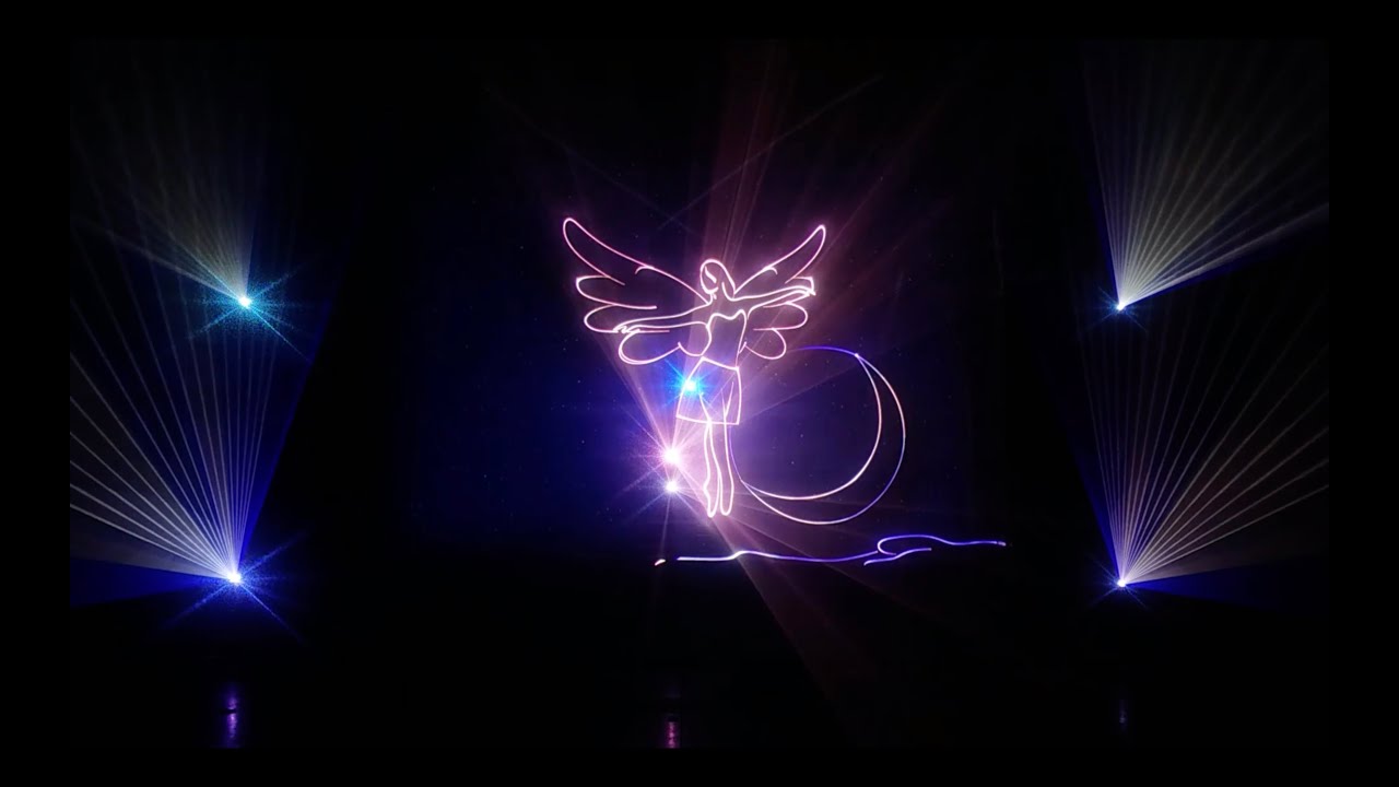 Laser animation show Angel (Pangolin LS)