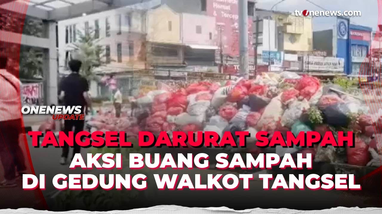 Mahasiswa Buang Sampah ke Pemkot Tangsel, Geram Masalah Sampah Tak Tertangani | OneNews Update