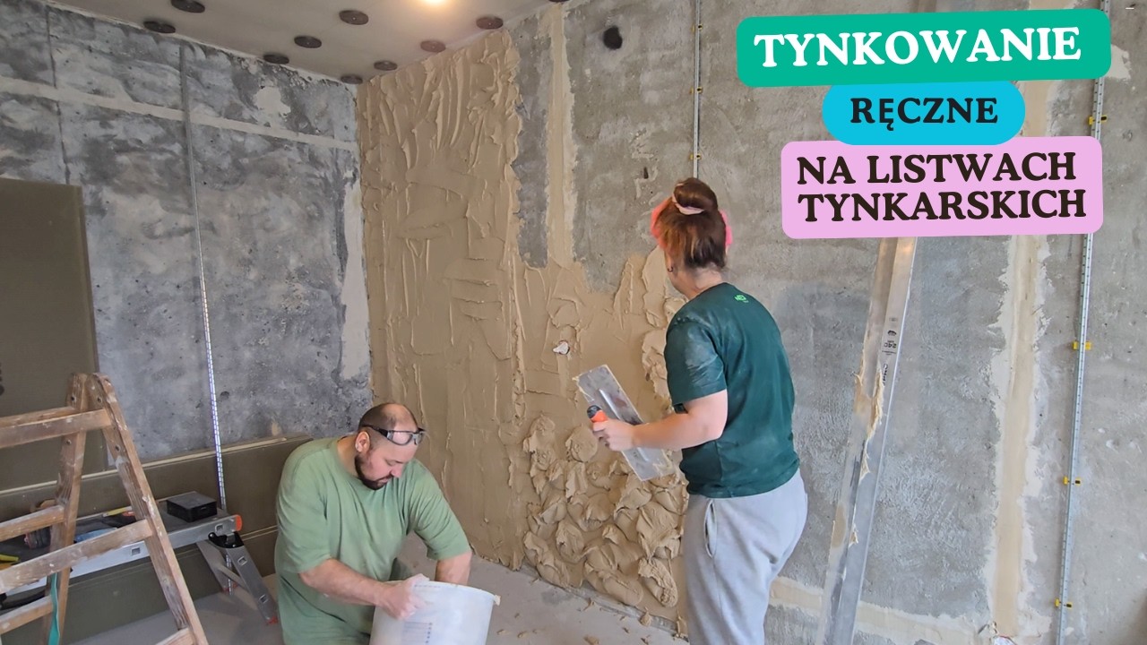 Tynkowanie ręczne na listwach tynkarskich