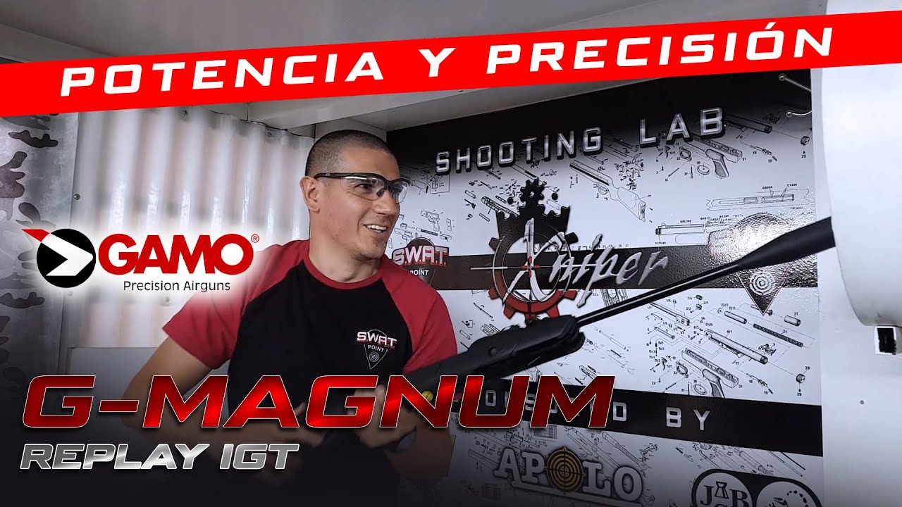 Rifle aire Gamo G-MAGNUM REPLAY IGT Gen 10 - PODER Y PRECISION 10 balines en 1 minuto - Nitro piston