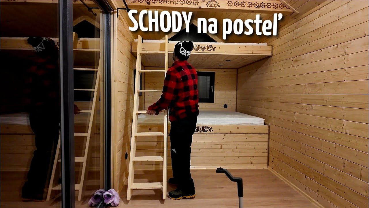 SCHODY na poschodovú posteľ| Pevná drevená konštrukcia krok za krokom
