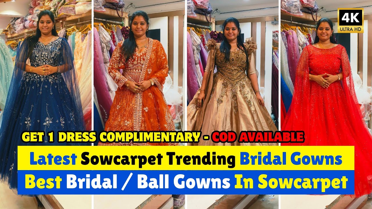 ➡️💥 Latest Bridal Gowns In Chennai | Shree Boutique Sowcarpet Dress Shops | Priya just know fashion