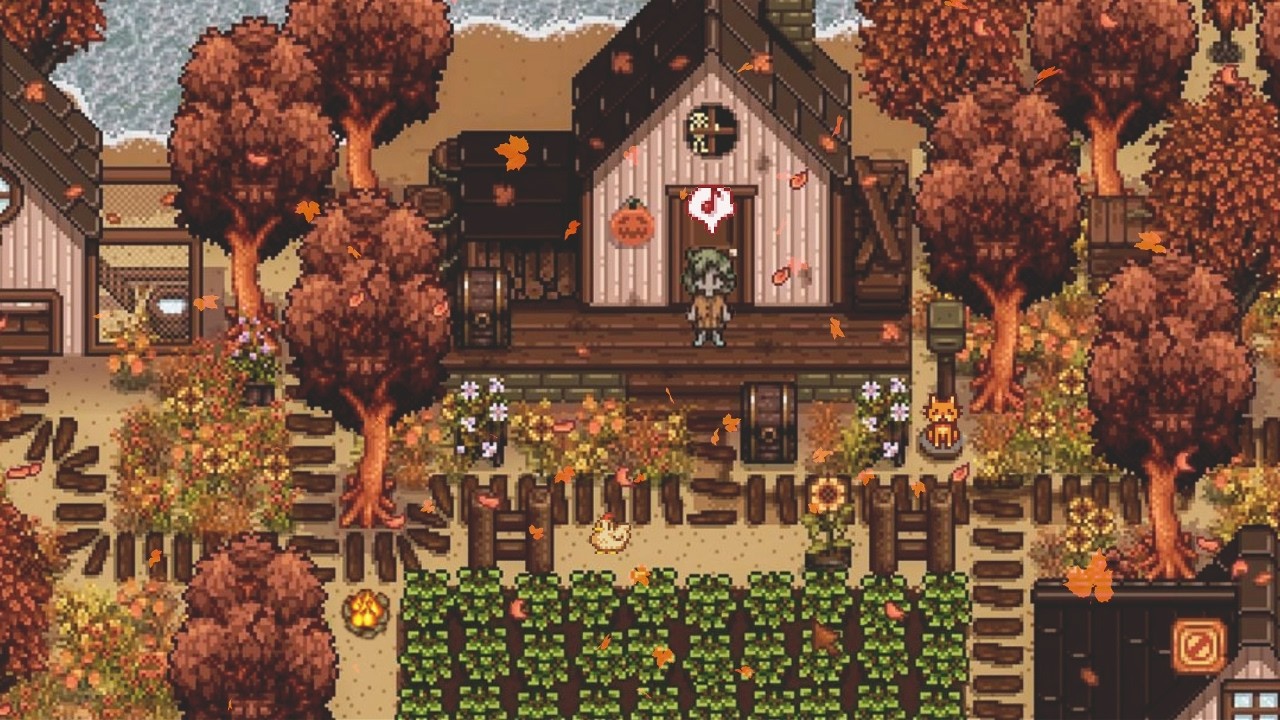 peaceful autumn in stardew valley with chill music | study & work BGM