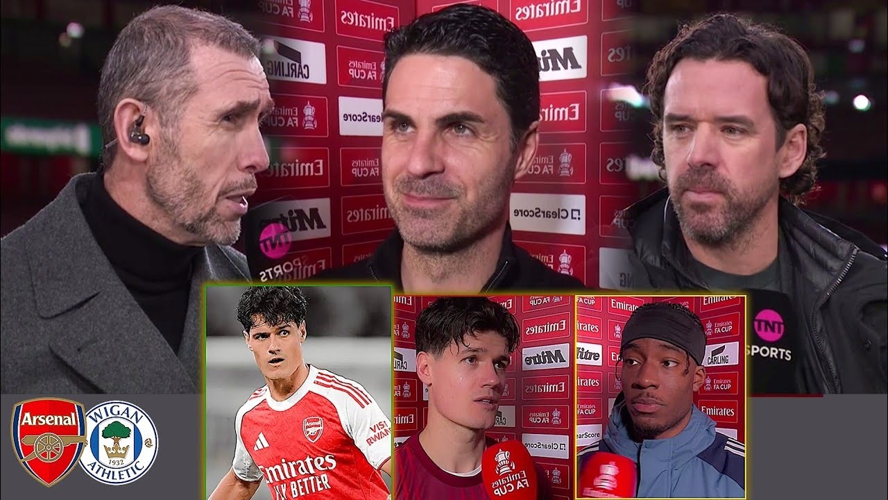 Arsenal 4 0 Wigan Athletic What a Performance from Gunners 🔥  Mikel Arteta Crazy reaction