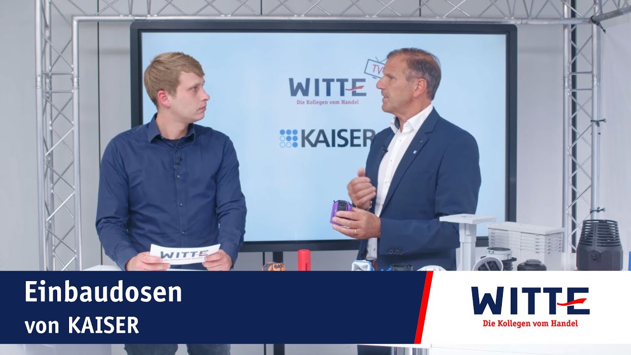 Einbaudosen von KAISER | Witte TV