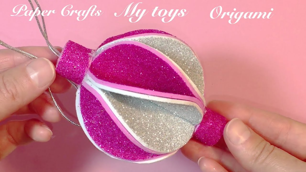 Yılbaşı Ağacı Süsleri Yapımı-Christmas Decoration Ideas-Glitter Foam Sheet Ideas-DIY-Paper Crafts