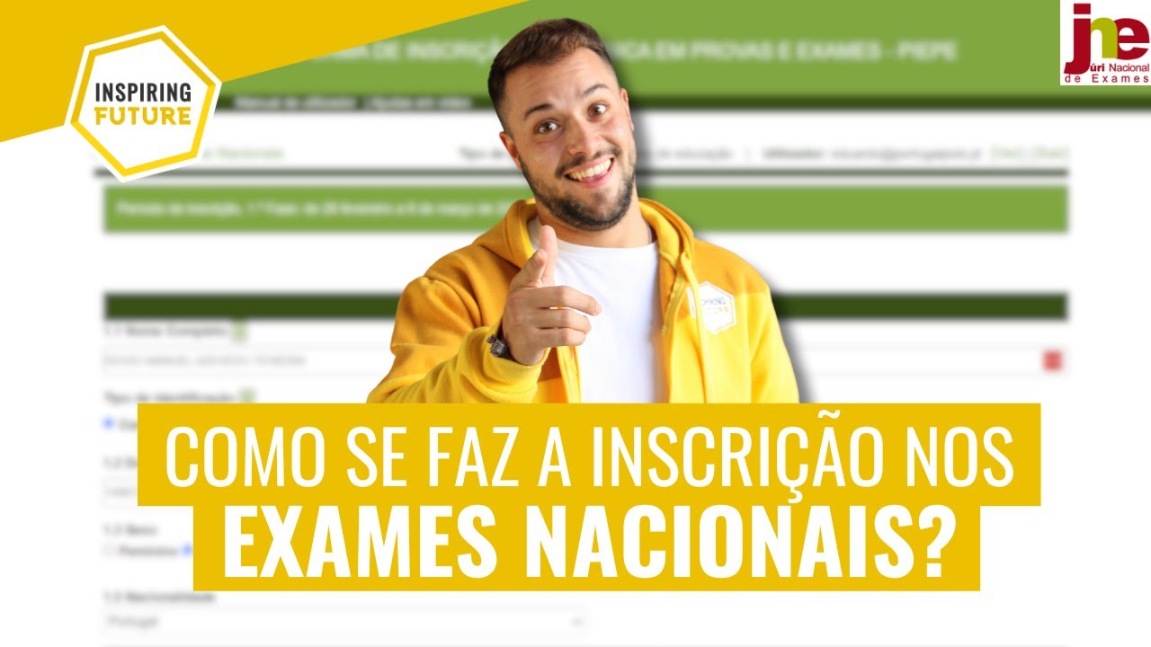 Como se faz a Inscrição nos Exames Nacionais 2024?