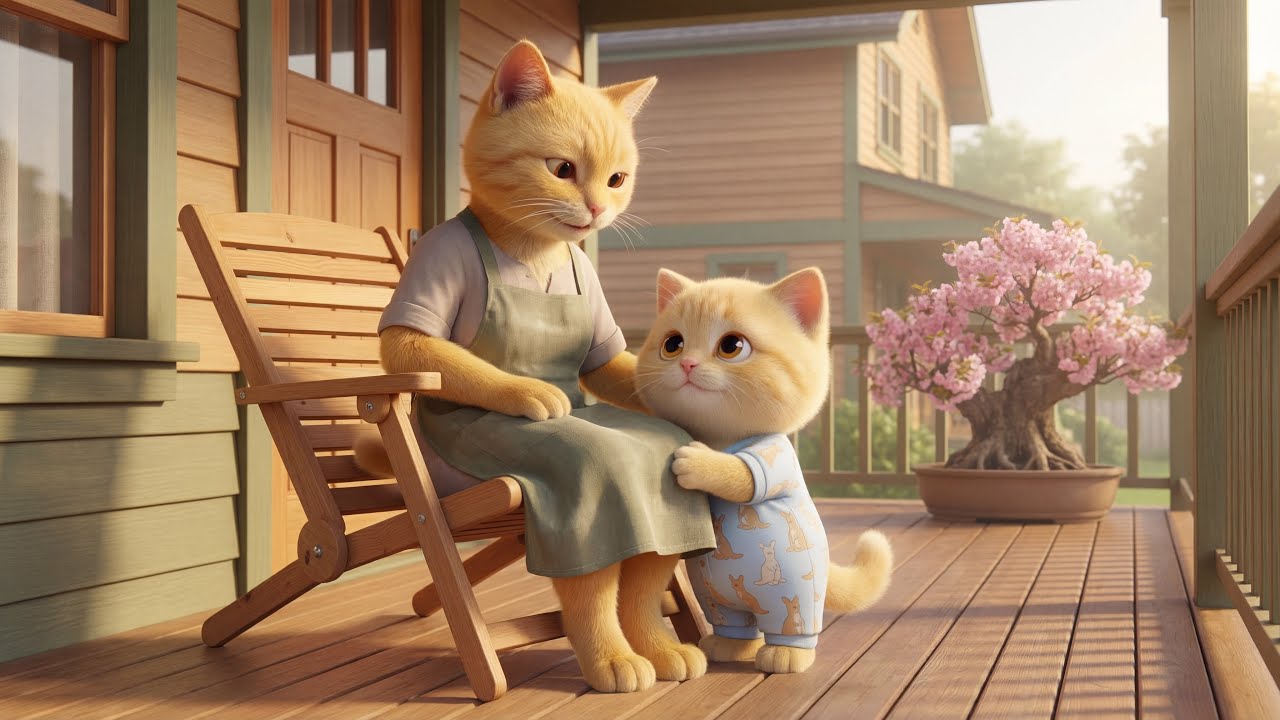 MamaCat & BabyKitty | A Quiet Day After the Storm