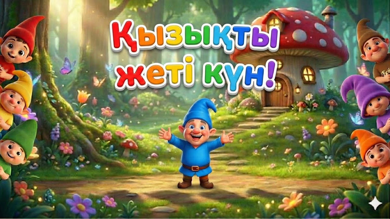 Қызықты жеті күн. Қазақша әндер. Балаларға арналған. 