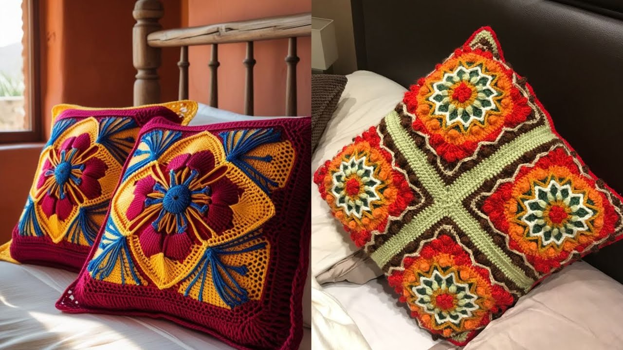 Stylish Crochet Cushion Cover Ideas | Easy DIY Patterns for Home Decor