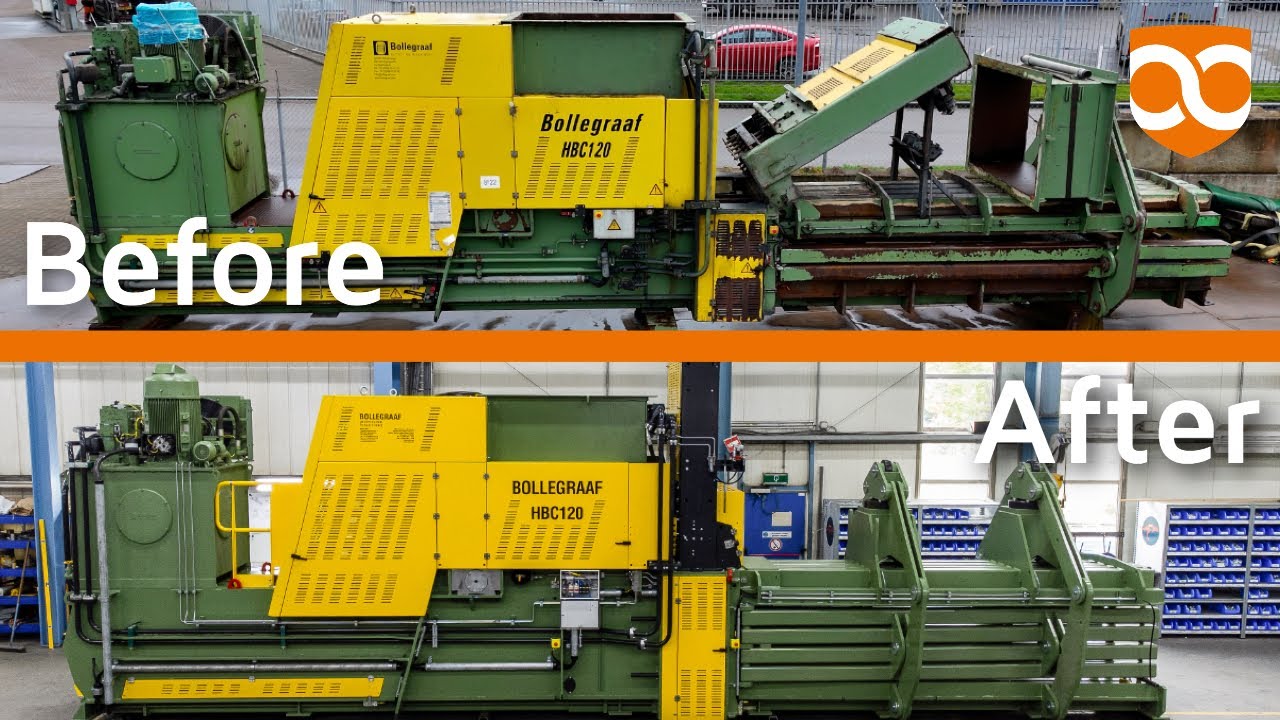 Timelapse – Complete refurbishment process of a Bollegraaf baler