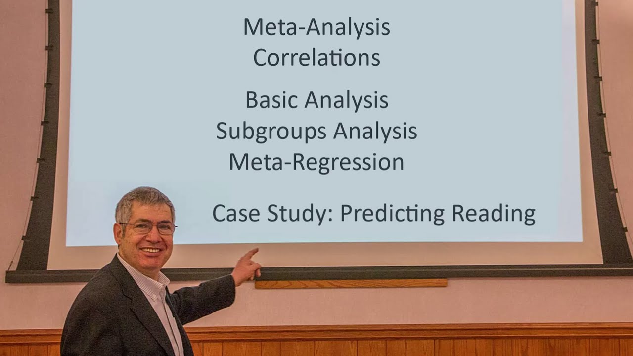 Meta-Analysis with CMA - Case Study: Predicting Reading