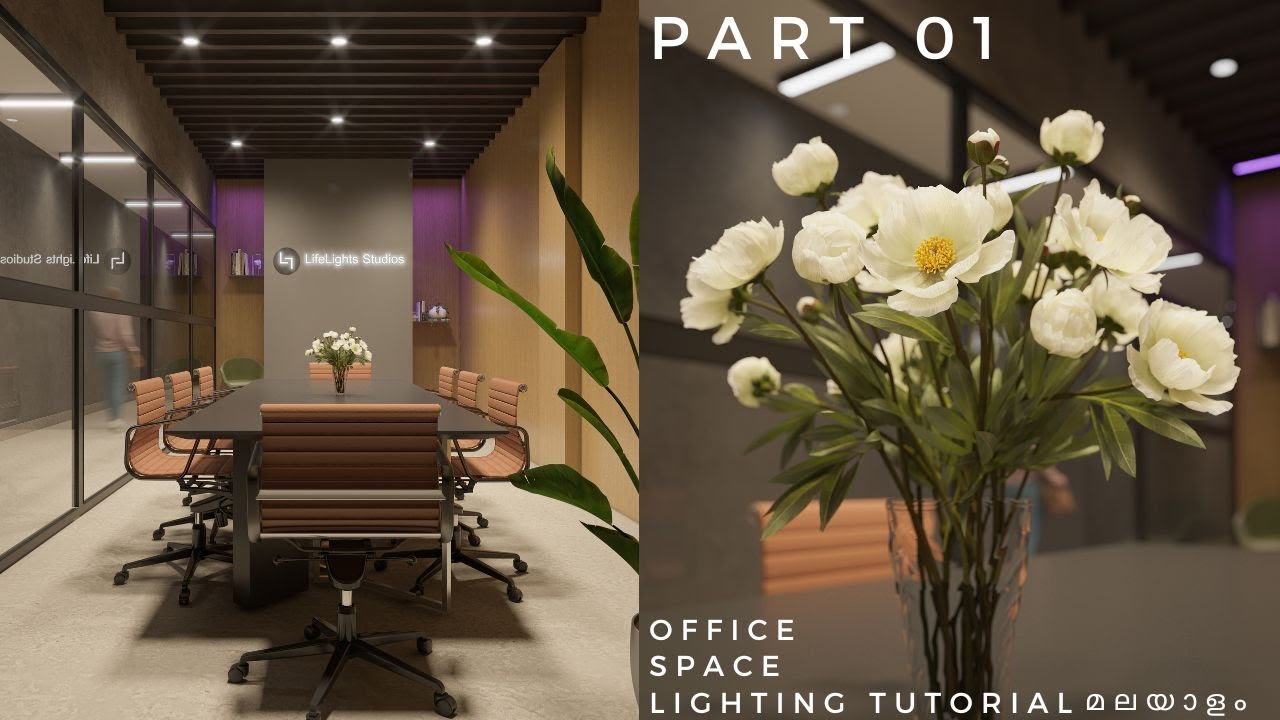 3ds MAX VRAY INTERIOR LIGHTING TUTORIAL MALAYALAM PART 01