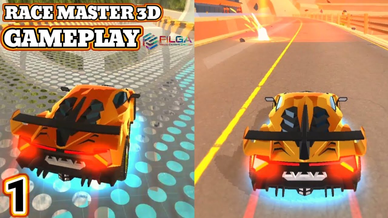 Race Master 3D Gameplay Level 1 to 63 Car Racing, All Roads, New Cars Unlocked, Android, iOS - Filga