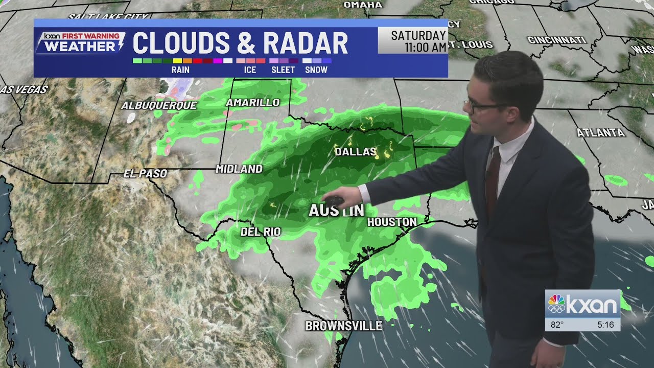 Toasty temps in Texas, rounds of rain possible | KXAN Weather Forecast (Feb. 7)