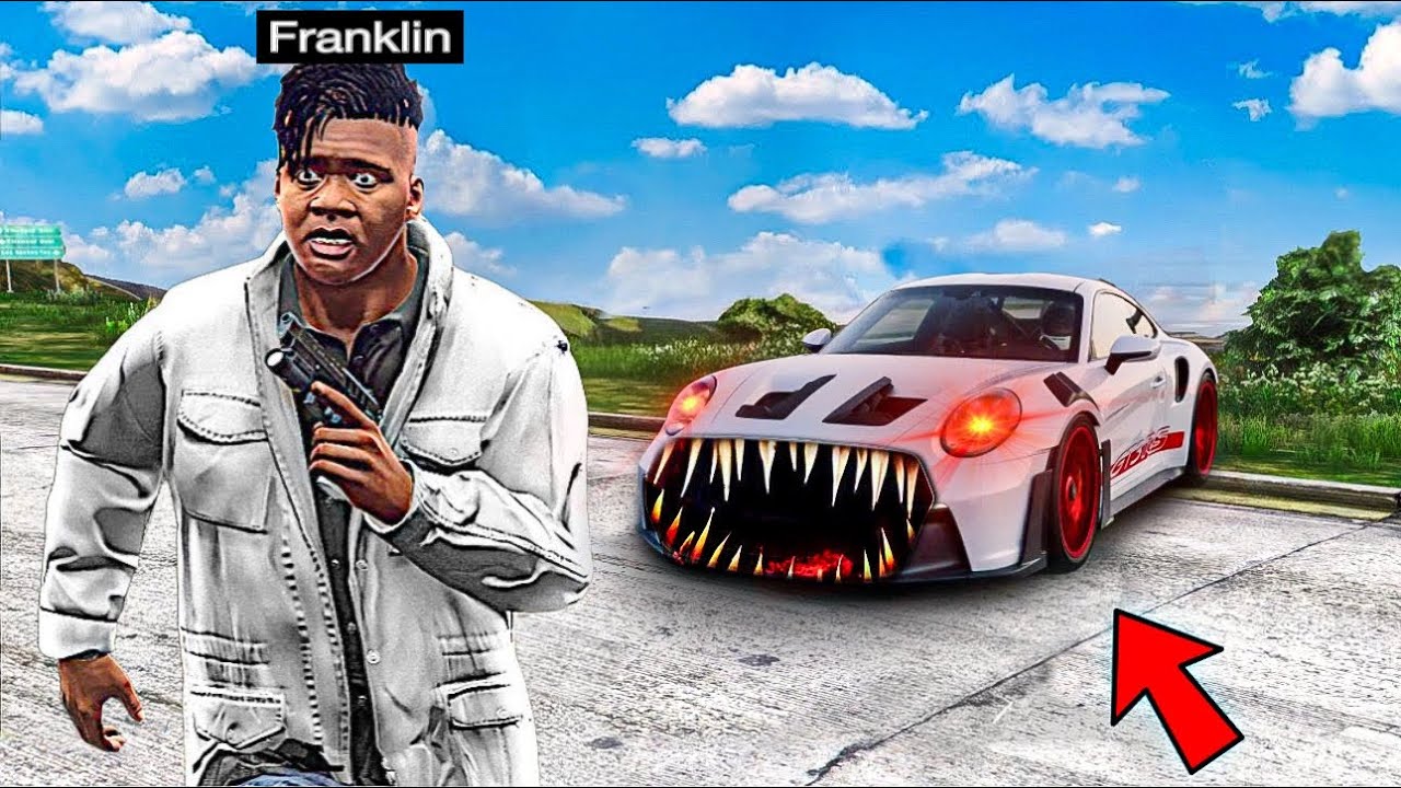GTA 5 : CURSED CAR Chased Franklin😨.!!