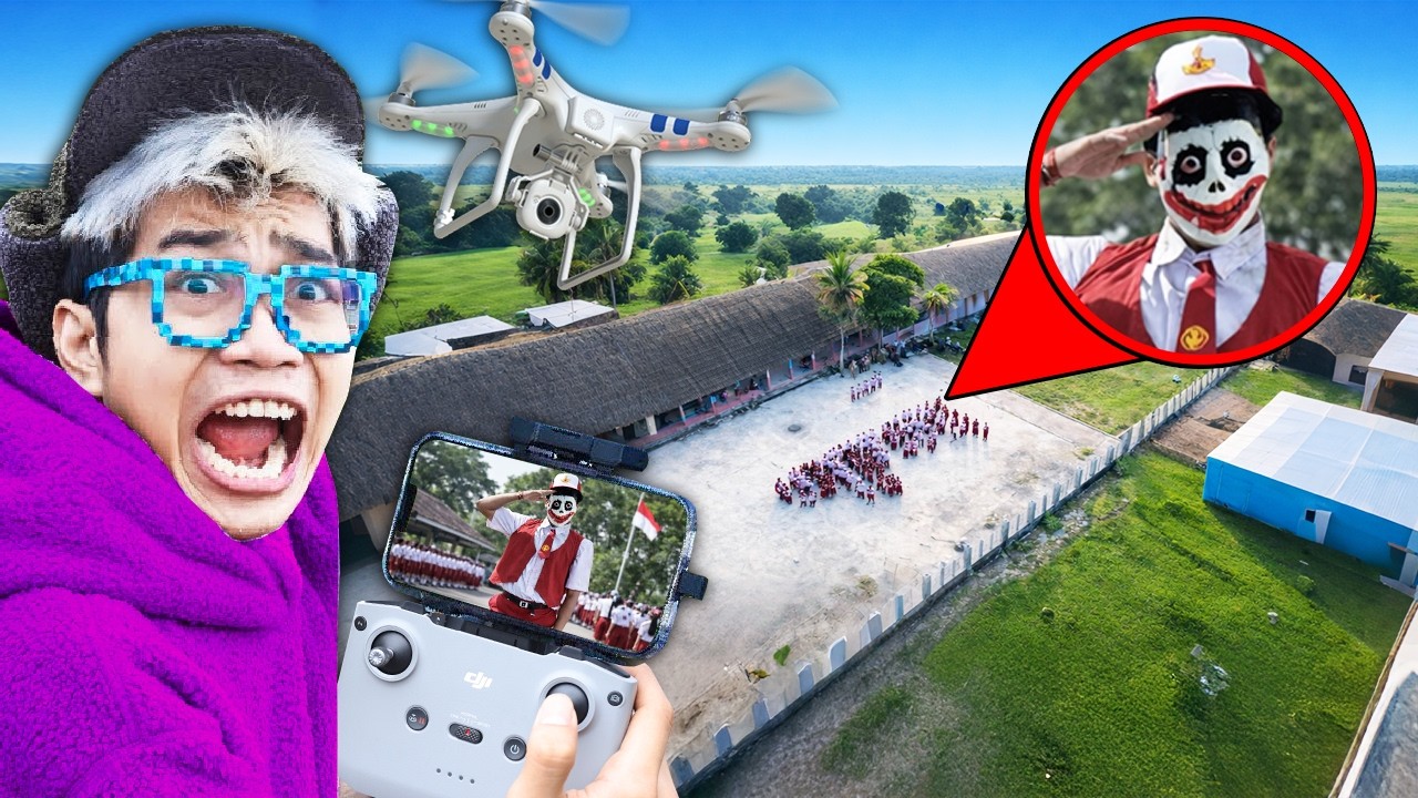 DRONE BERHASIL MENANGKAP ANAK SD UPACARA YANG SEBENARNYA di Dunia Nyata!!!
