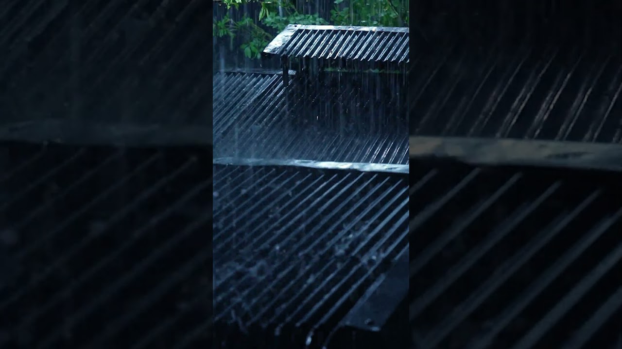 Cozy Storm Night on the Roof  