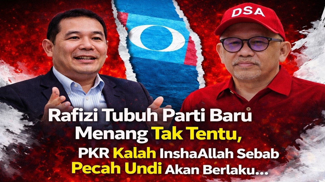 Rafizi tubuh parti baru menang tak tentu, tapi PKR kalah InshaAllah sebab pecah undi akan berlaku..