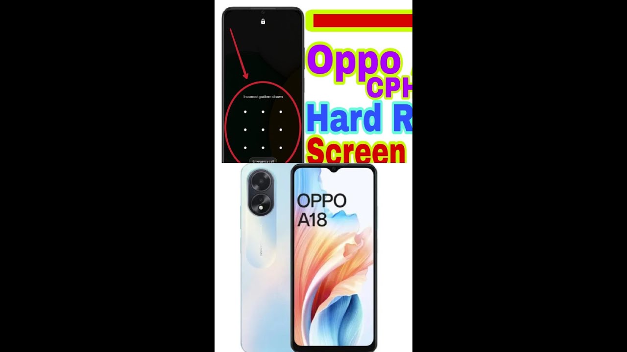 OPPO A18 PASSWORD AND FRP RESET 2024