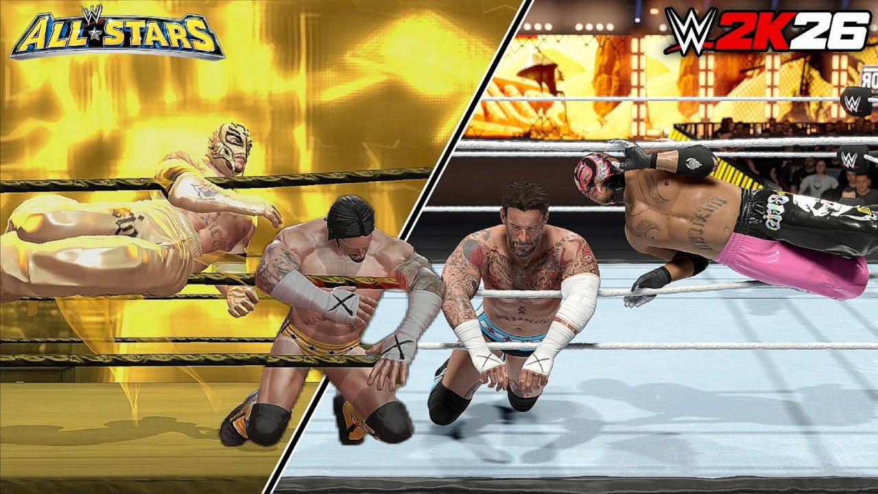 WWE ALL Stars против WWE 2K26! (Сравнение добивающих приемов)