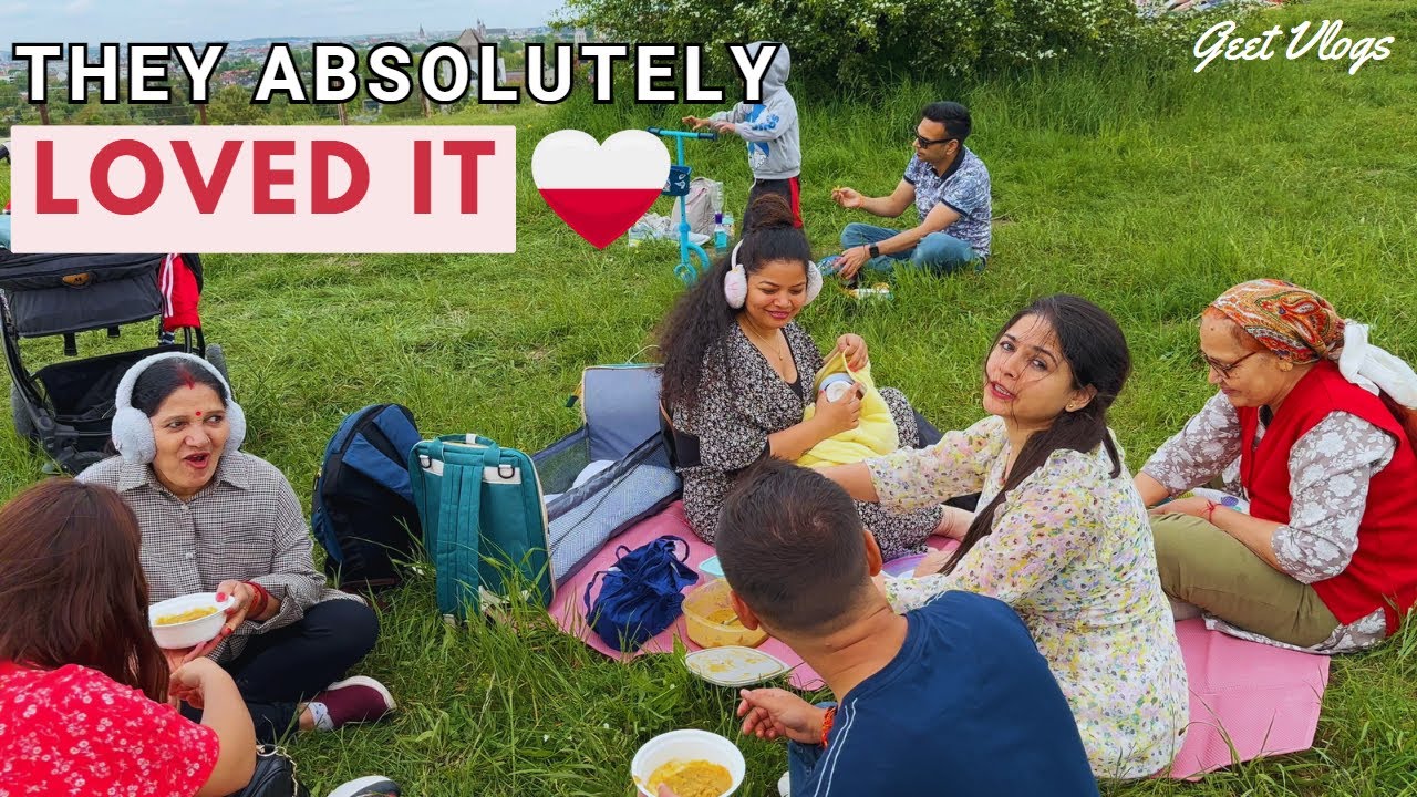 Indian families exploring Krakow Poland first time| Picnic Day with Family|  Zakrzówek Lake Krakow