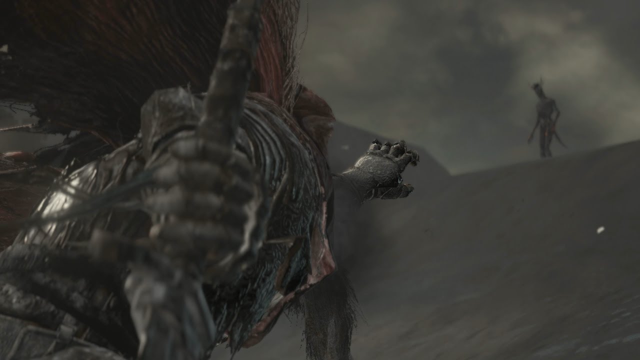 Dark Souls III - Slave Knight Gael VS. Dragon Form Girl - SOLO, NO DAMAGE (NG+7)