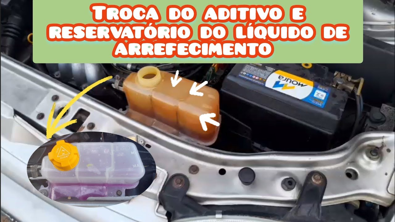 Troca do aditivo e reservatório do líquido de arrefecimento do Palio 97 
