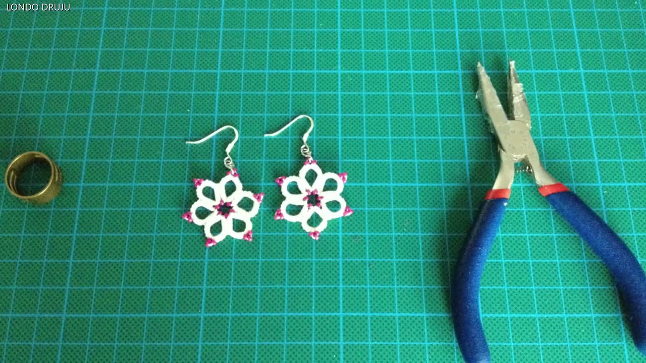 Frivolité  Rosace  Perles Miyuki