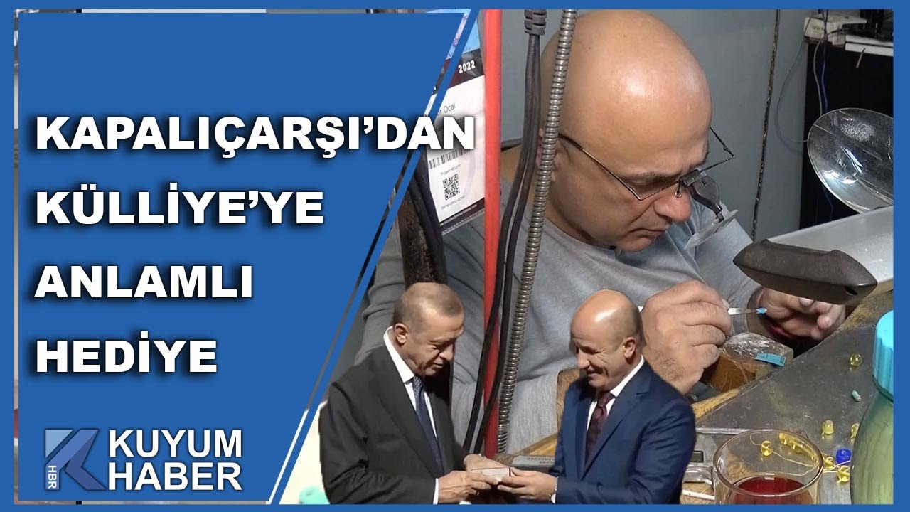 Cumhurbaşkanı Sayın Erdoğan, usta sadekar Viktor Öcal'ın özel tasarladığı hediyeleri çok beğendi