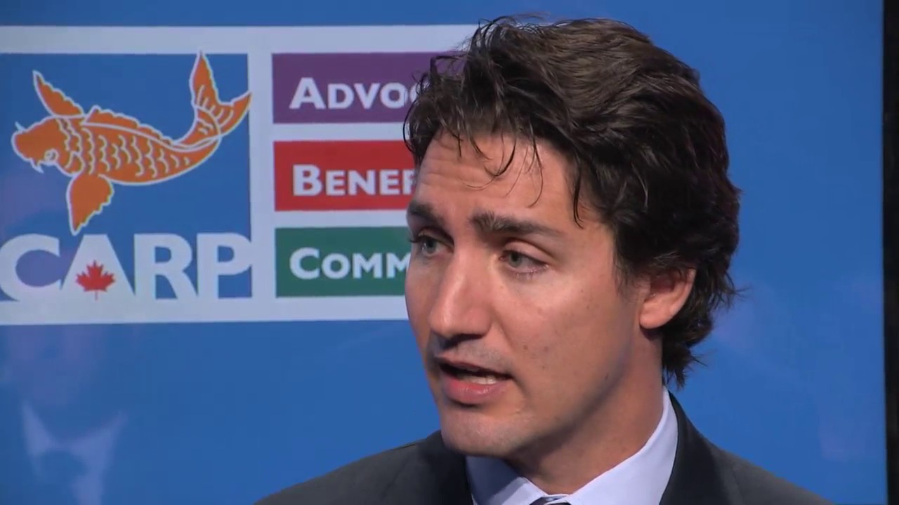 Justin Trudeau at the CARP AGM