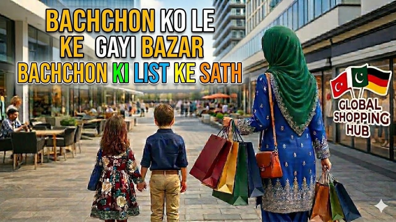 Bachon Ko Le Kar Gaye Bazar 🛍️ | Kids Shopping Vlog Germany 🇩🇪 Turkey istenbol 