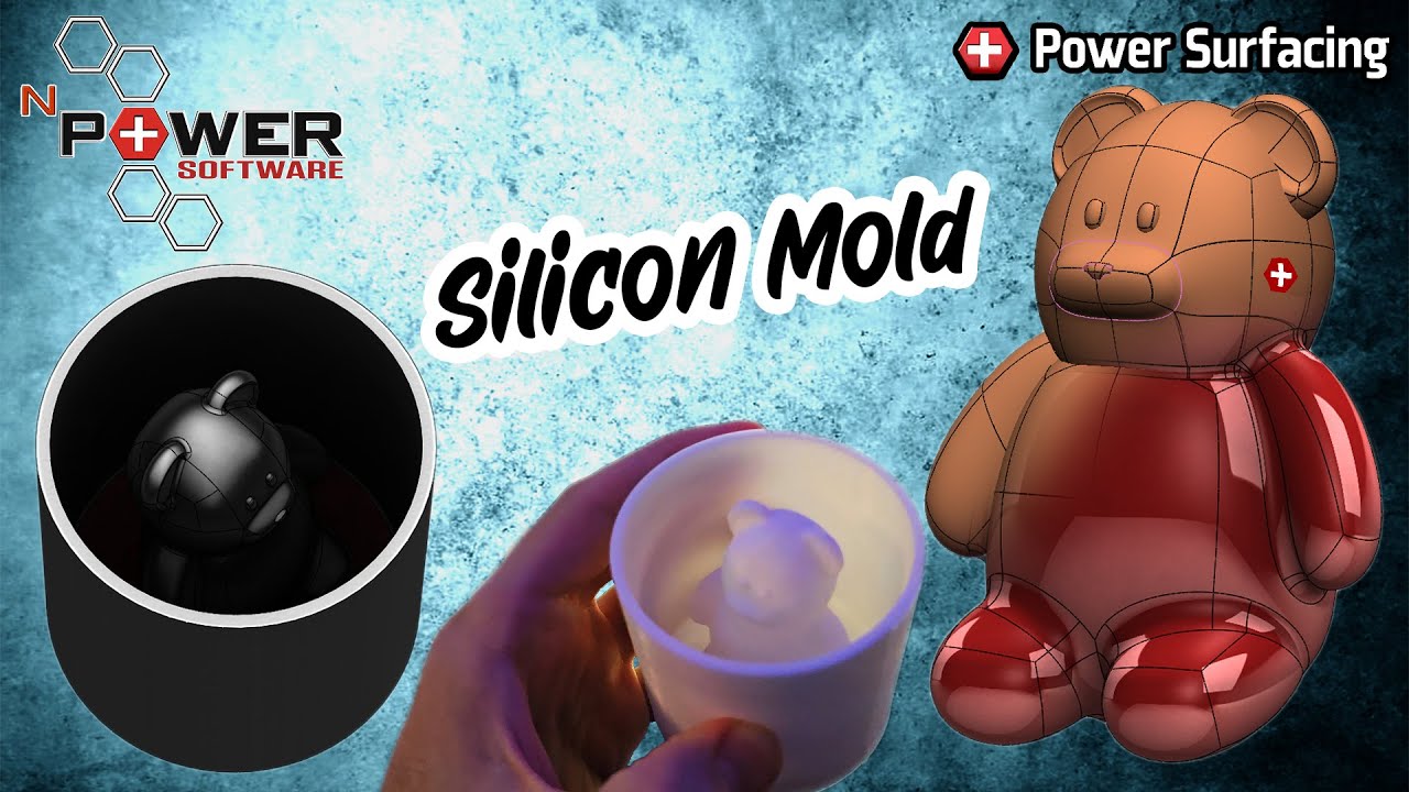 Make Your Own 3D Teddy Bear Silicone Mold | Power Surfacing -SOLIDWORKS