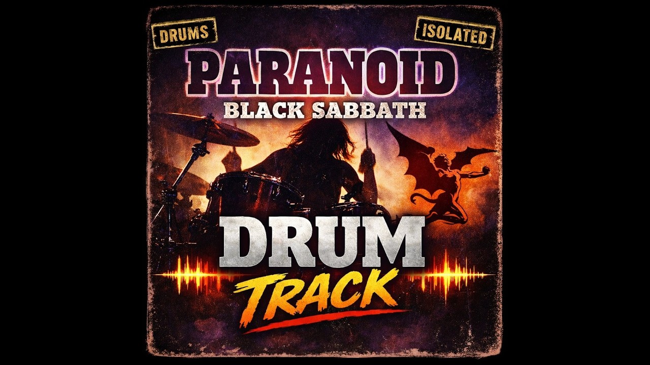 Black Sabbath - Paranoid Drum Track