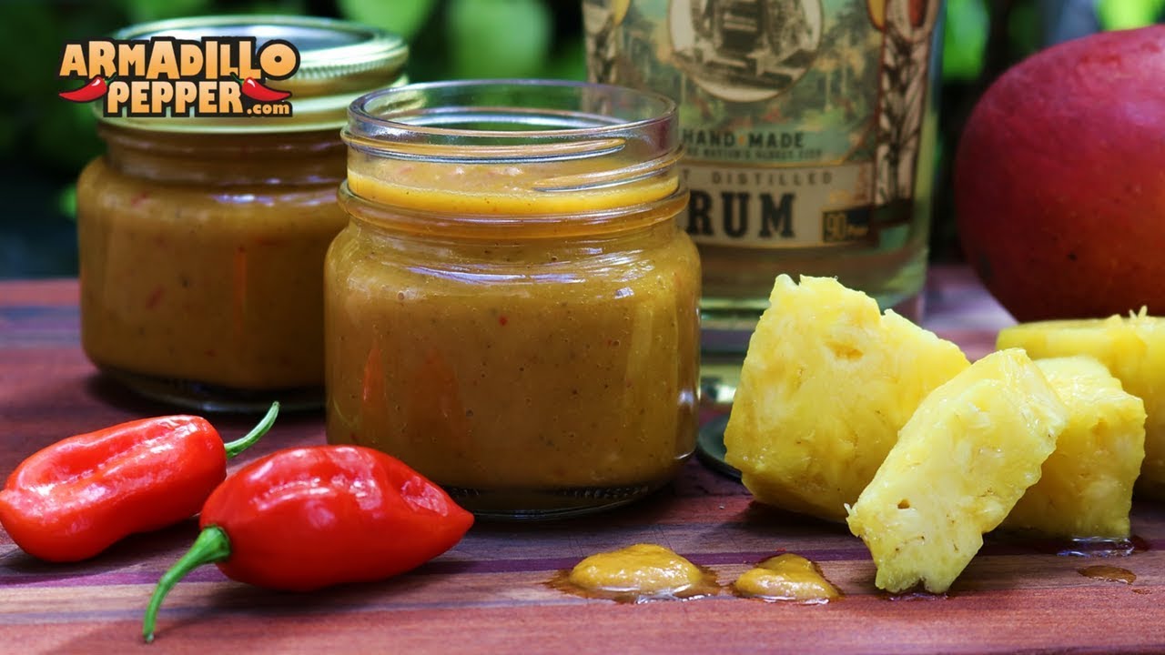Рецепт острого соуса с ананасом и манго, ромом и перцем (как приготовить)