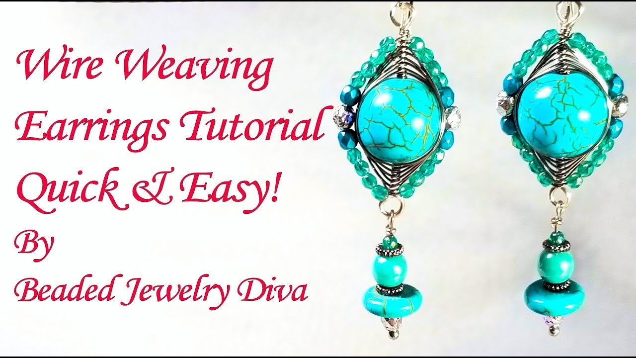 Learn How To Create Beautiful Wire Wrapped Earrings With This Easy Tutorial! #beadedjewelrydiva