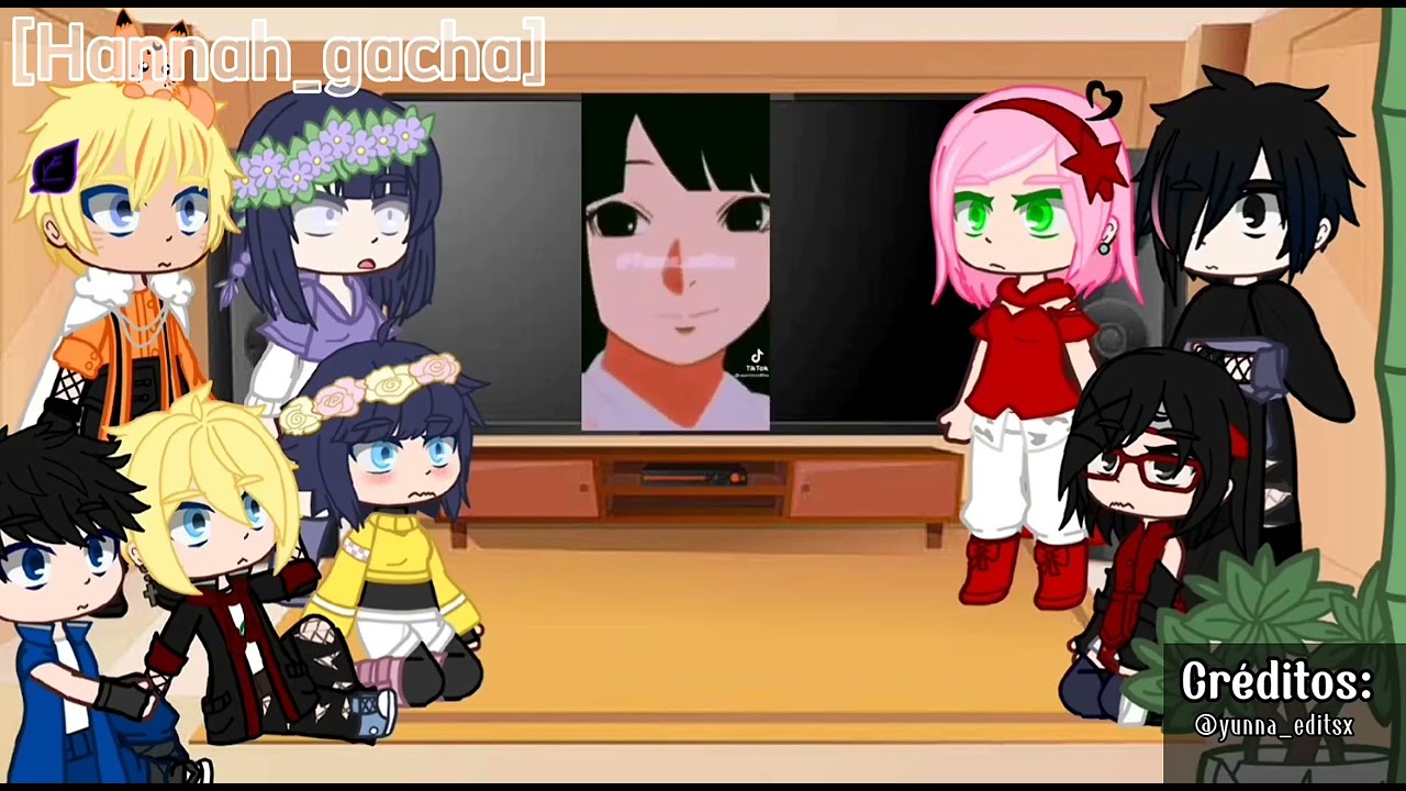 Famílias NaruHina e SasuSaku reagindo a  Hoshi Uchiha Hyuga | Português | @hannah_gacha307
