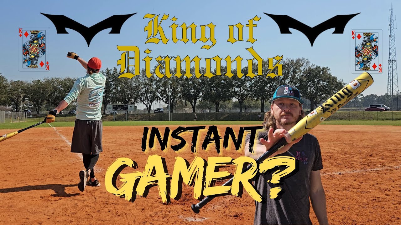 NEW USA/ASA MX Monsta King of Diamonds - Alloy Handle - Gold - A slow pitch softball bat review!