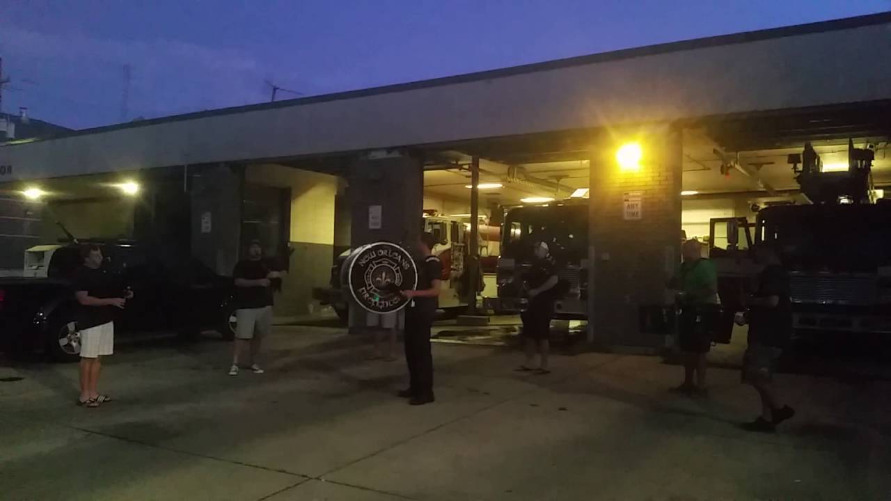 New Orleans Firefighters pipes and drums Star Spangled Banner
