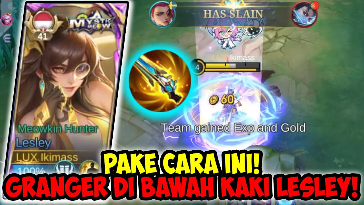 COUNTER GRANGER SAMPE GA KELUAR BASE! TRAUMA DAMAGE BRUTAL LESLEY | Top Global Lesley Build Tersakit