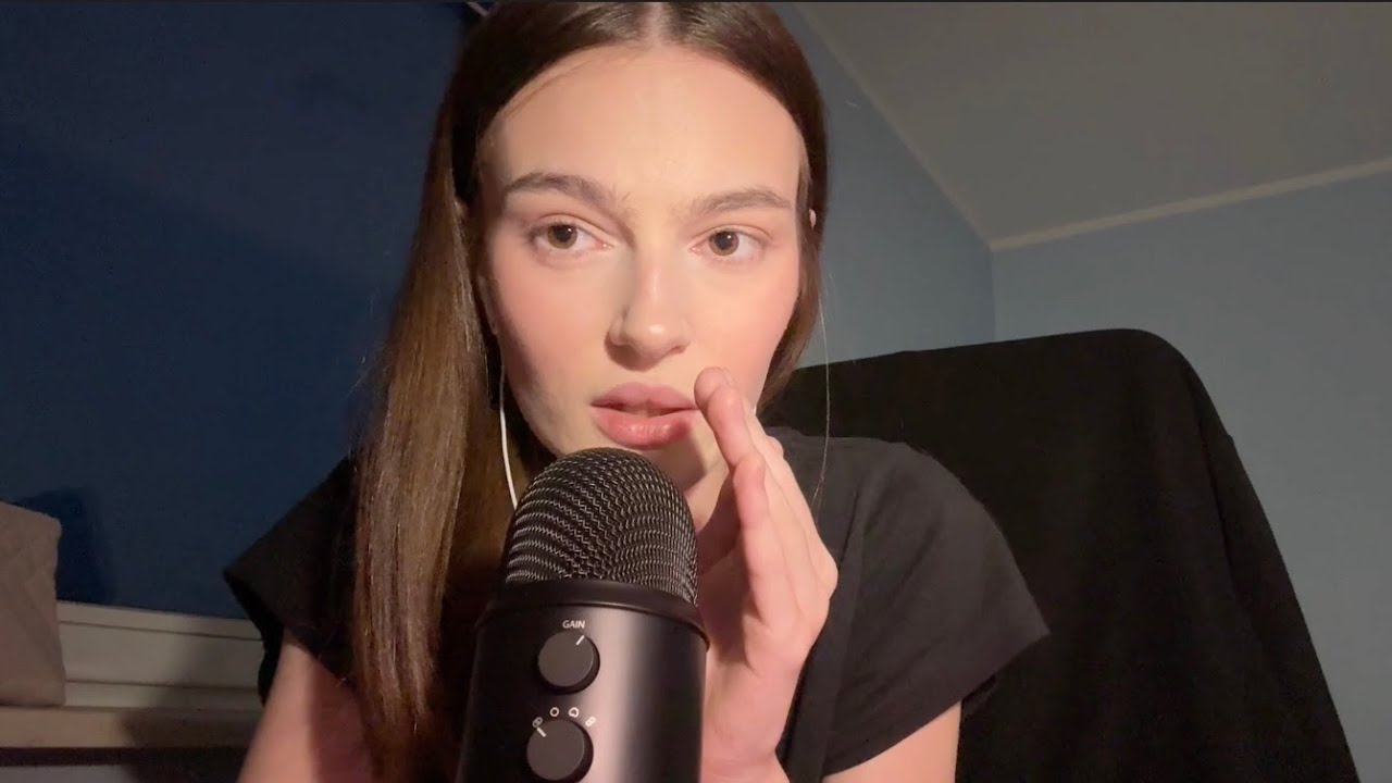 ASMR ramble (close-up clicky whisper)