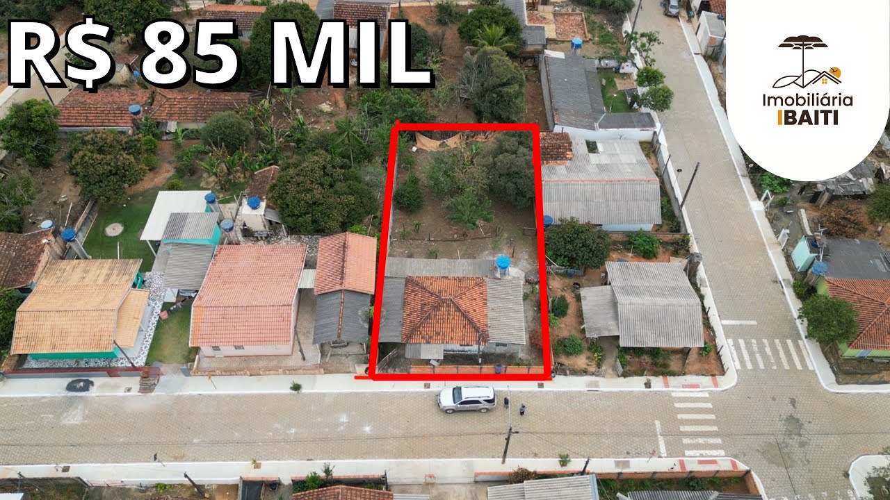 ®CASA NO BAIRRO NOVO JARDIM COM TERRENO GRANDE - R$ 85 MIL - Código:2562