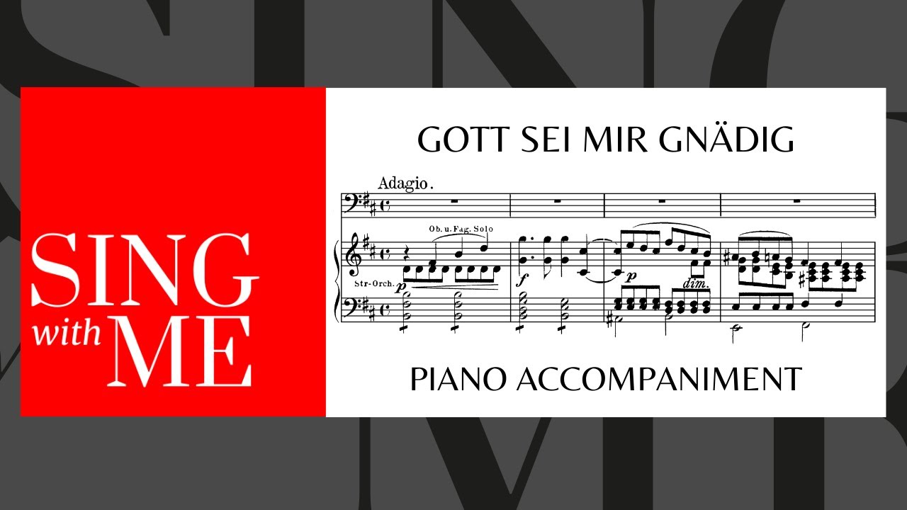Gott sei mir gnädig - Accompaniment - Mendelssohn - Paulus